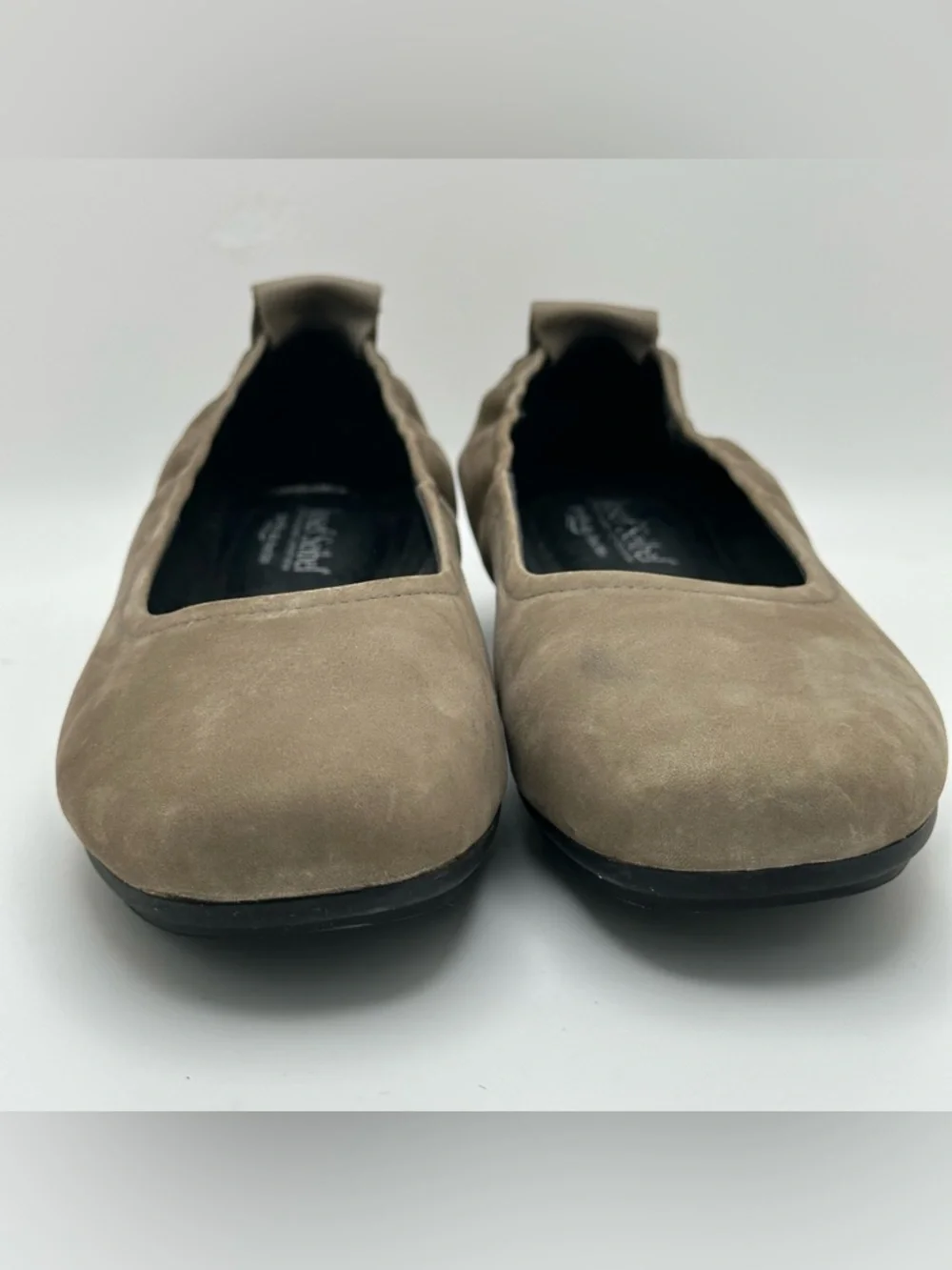 Josef Seibel Double Air Reaction Ballet Flats Tan Suede EU40/US 9 Nubuck Leather